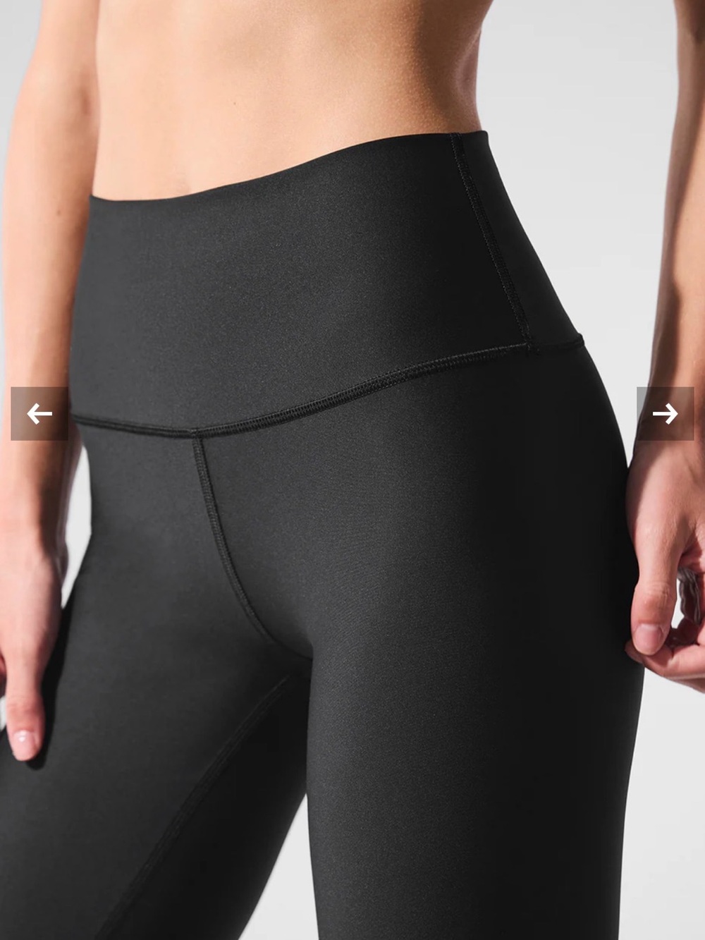 Alo High-Waist Airlift 7/8 Black Leggings - Picture 5 of 8